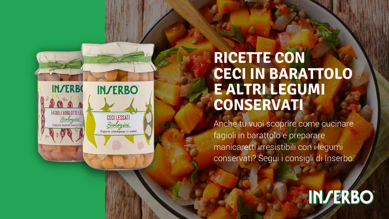 Ricette con ceci in barattolo e altri legumi conservati