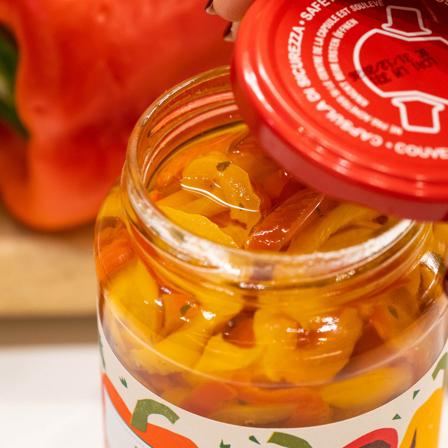 Peperoni a filetti conditi