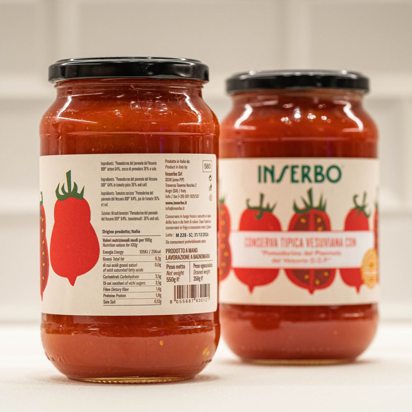 Pomodorino del Piennolo del Vesuvio DOP in succo 350g