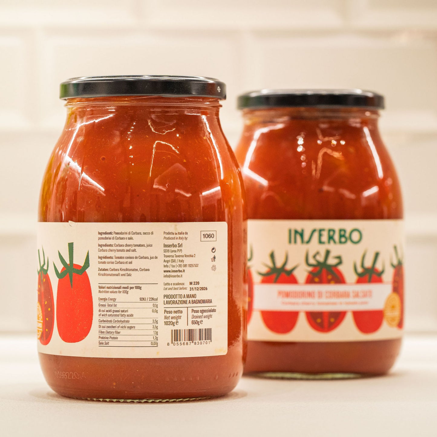 Pomodorino di Corbara in succo 1020g