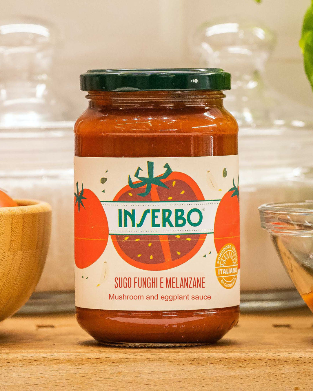 Sugo pronto funghi e melanzane