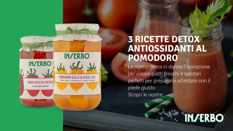 3 ricette detox antiossidanti al pomodoro