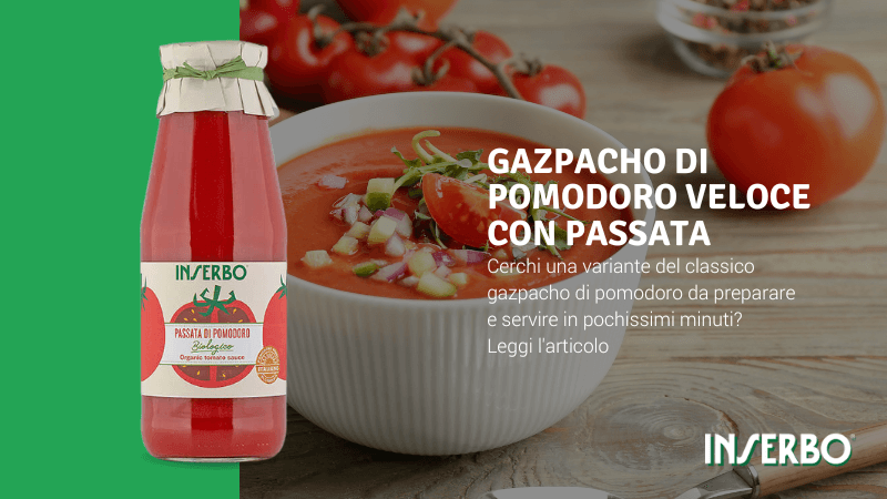 Gazpacho di pomodoro veloce con passata