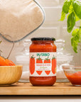 Organic peeled tomatoes in juice