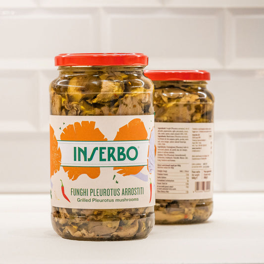 Funghi pleurotus arrostiti